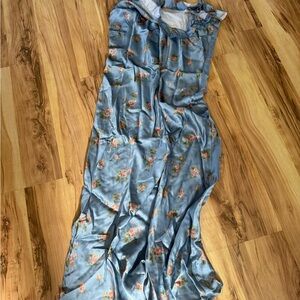 Reformation silky floral dress